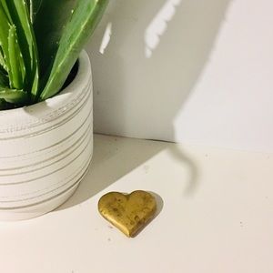 Vintage Brass Heart